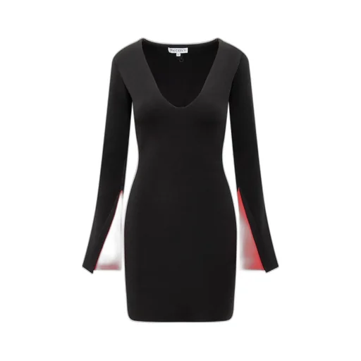 Long Sleeve V-Neck Dress