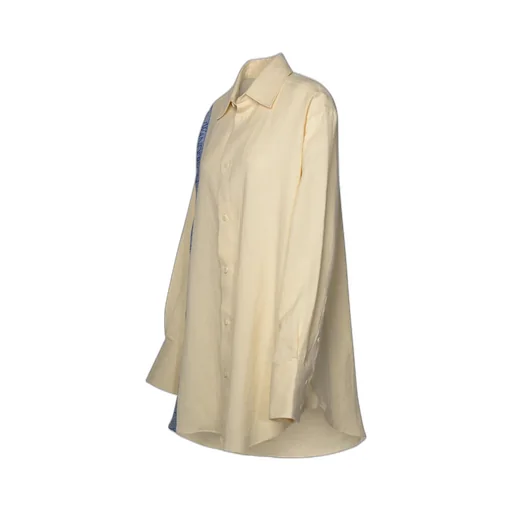 Oversized Shirt With Side Logo Tape