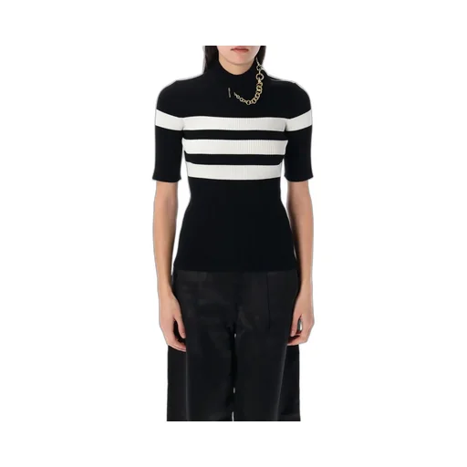 Striped Turtleneck Top