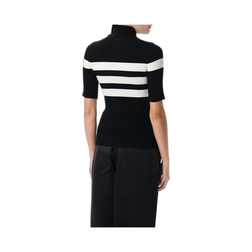 Striped Turtleneck Top