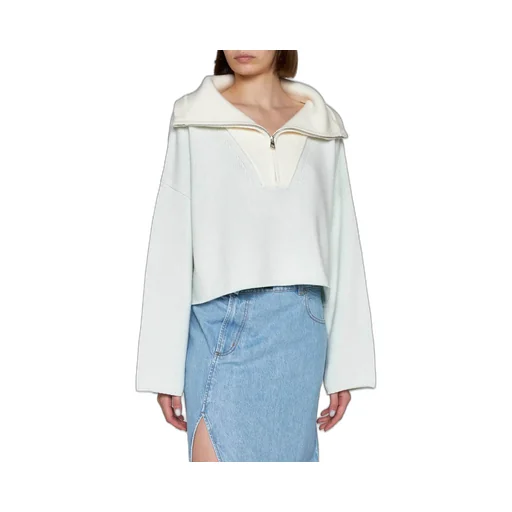 Cropped Half-Zip Sweater