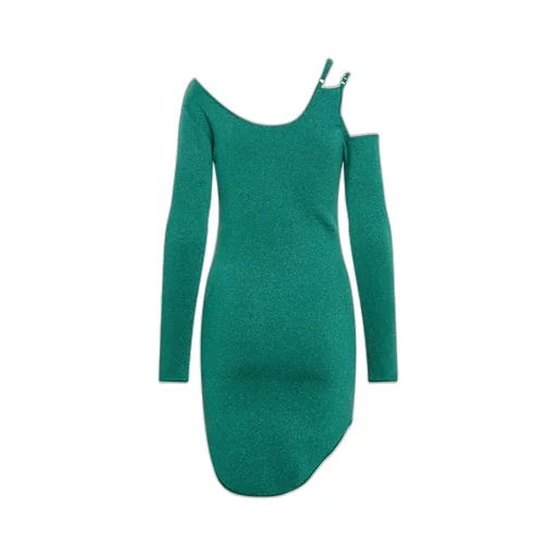 Asymmetrical Cut-Out Mini Dress
