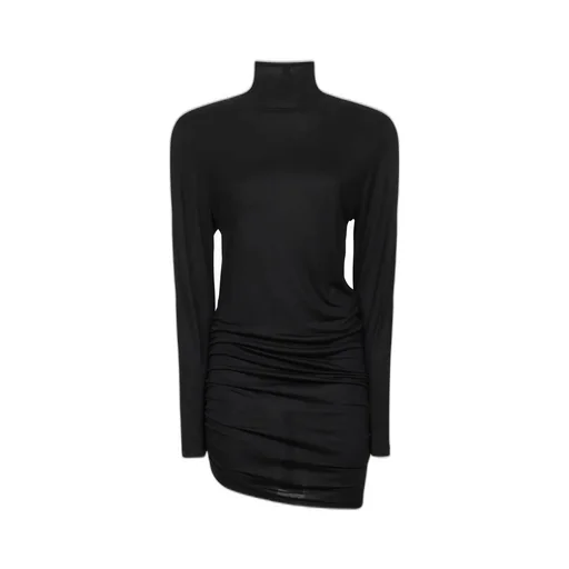 Turtleneck Ruched Dress