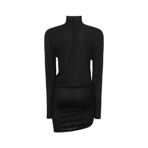 Turtleneck Ruched Dress