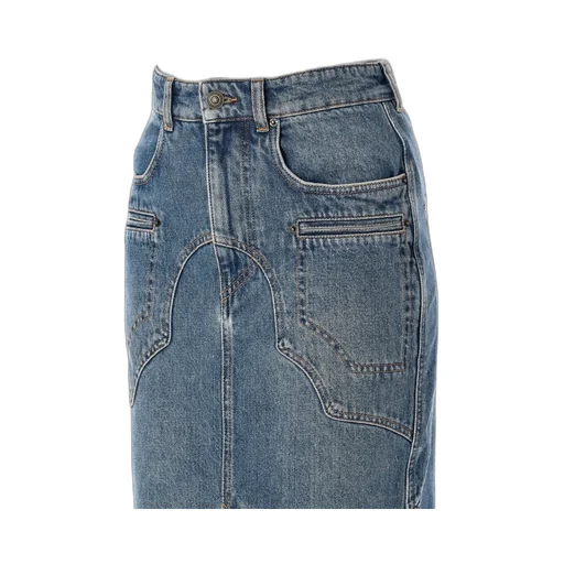 Denim Midi Skirt