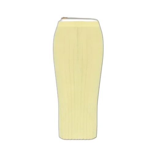Ribbed Knit Midi Skirt
