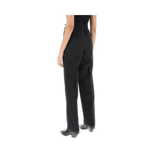 High-Waisted Pleated Trousers