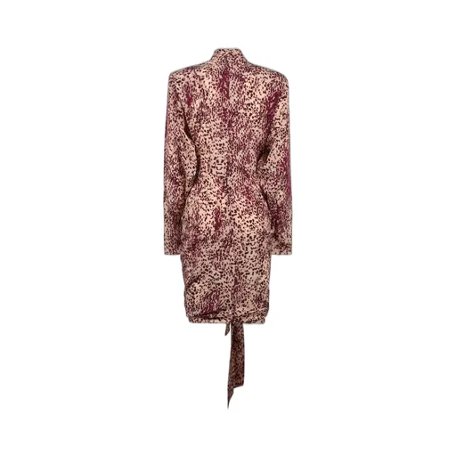 Printed Draped Dress
