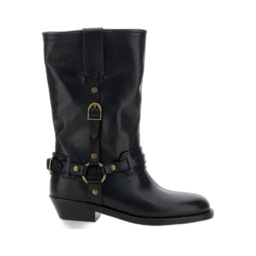 Tall Boots With Harness Detail