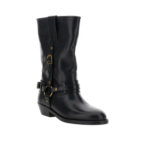 Tall Boots With Harness Detail