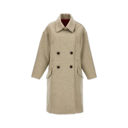 Double-Breasted Wool Coat