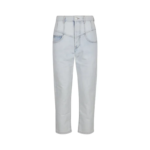 High-Rise Straight-Leg Jeans