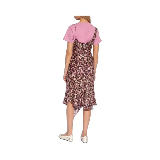 Asymmetric Hem Slip Dress