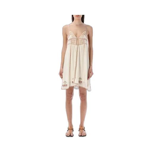 Embroidered Mini Dress