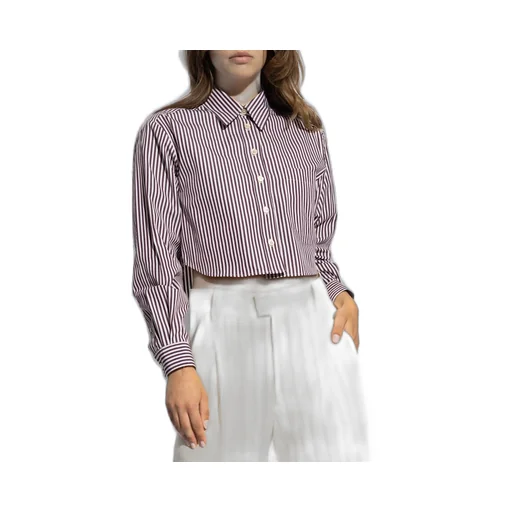 Striped Cropped Shirt