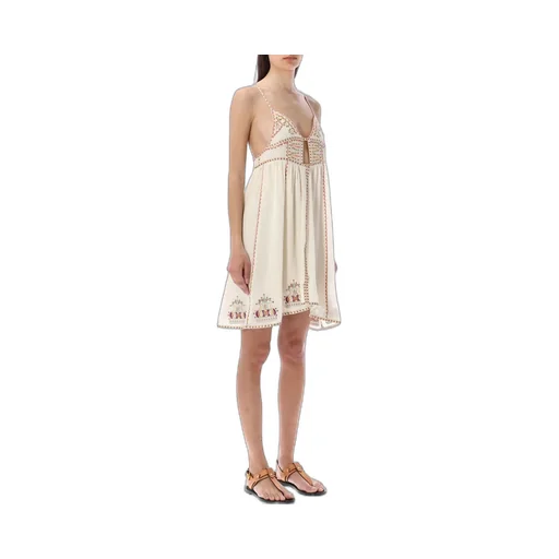 Embroidered Mini Dress