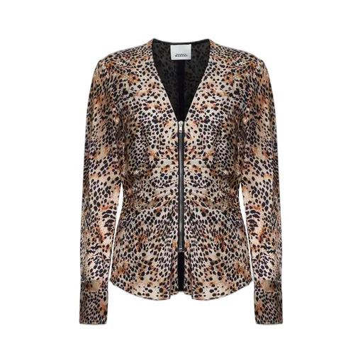 Leopard Print Zip Jacket