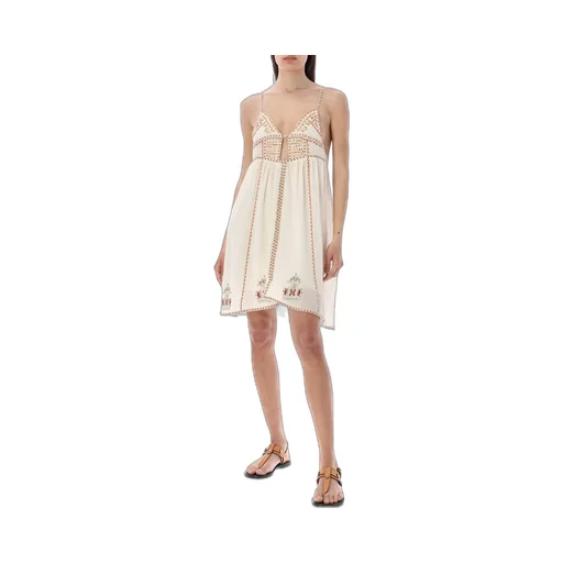 Embroidered Mini Dress