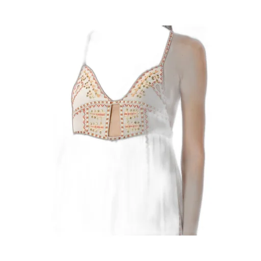Embroidered Mini Dress