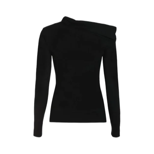 Asymmetrical Cutout Turtleneck Top