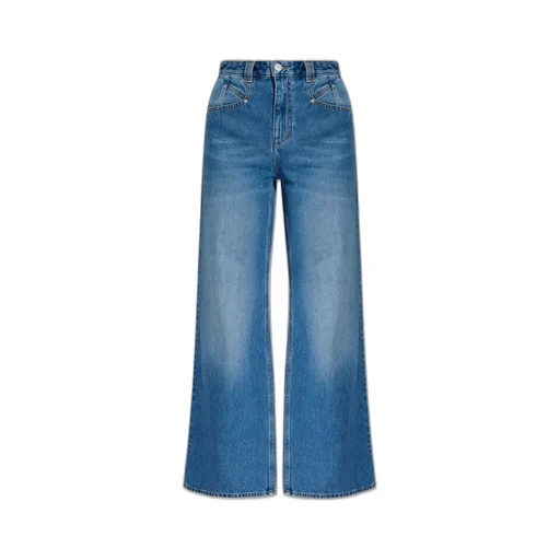 High-Waisted Wide-Leg Jeans