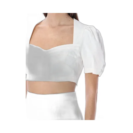 Cropped Puff Sleeve Top