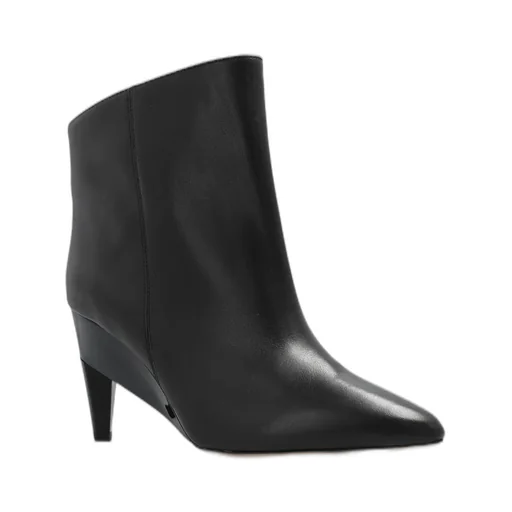 Pointed Toe Wedge Ankle Boots