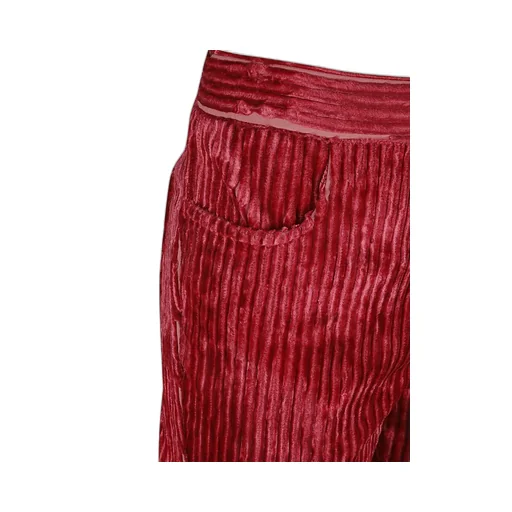 Sleeveless Top With Twisted Neckline And Suede Mini Skirt