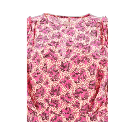 Printed Puff Sleeve Blouse