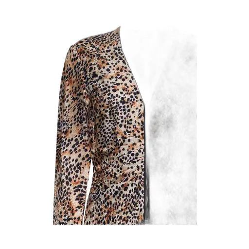 Leopard Print Zip Jacket