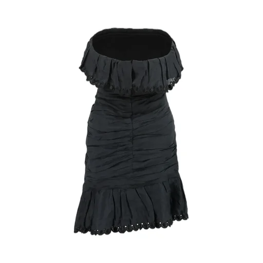 Strapless Ruffled Dress