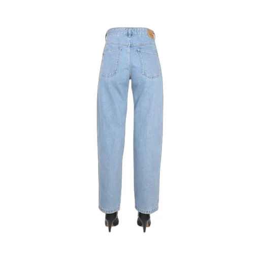 High-Waisted Straight Leg Jeans