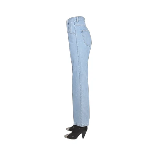 High-Waisted Straight Leg Jeans
