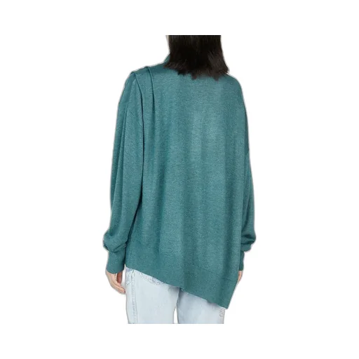 Asymmetric Polo Sweater