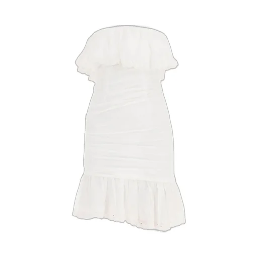 Strapless Ruffled Mini Dress