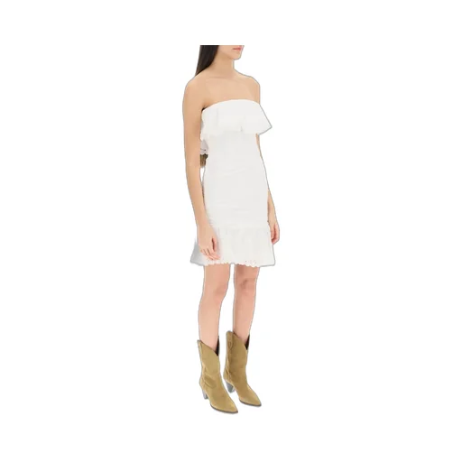 Strapless Ruffled Mini Dress