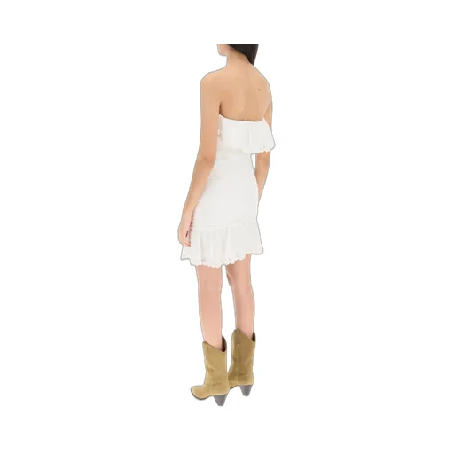 Strapless Ruffled Mini Dress