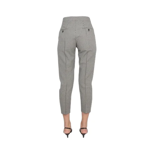 Houndstooth Cropped Trousers
