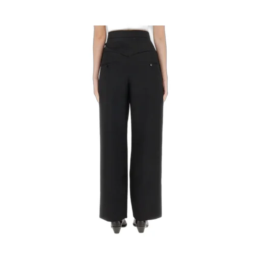High-Waisted Pleated Trousers