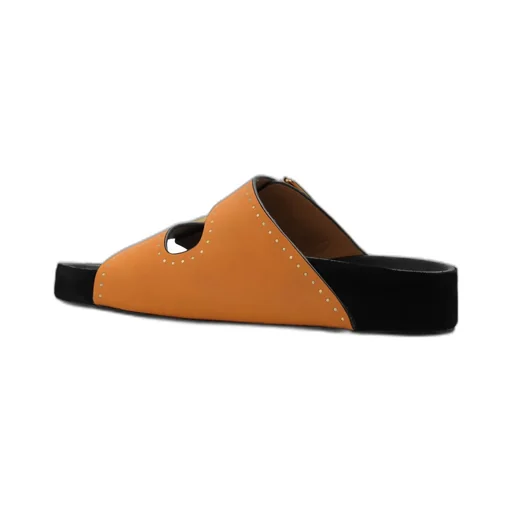 Double Buckle Slide Sandals