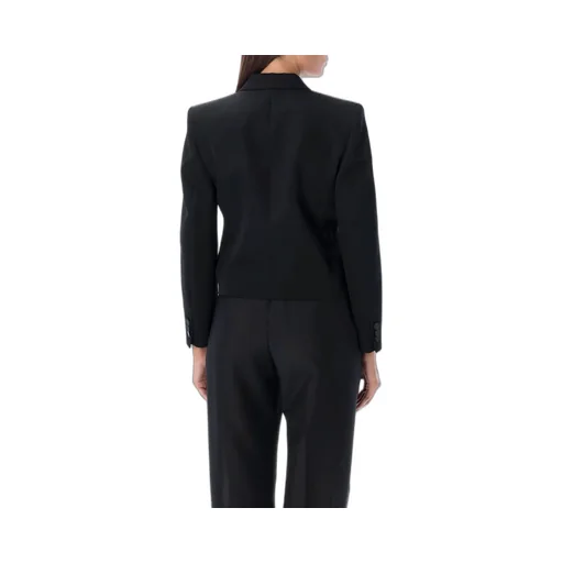 Double-Breasted Cropped Blazer