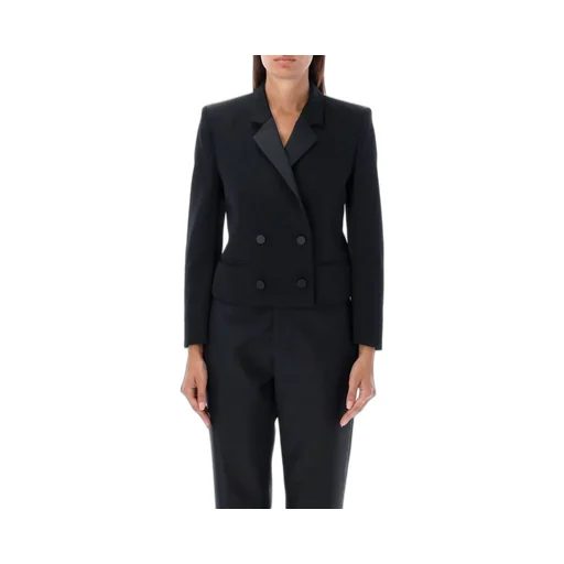 Double-Breasted Cropped Blazer