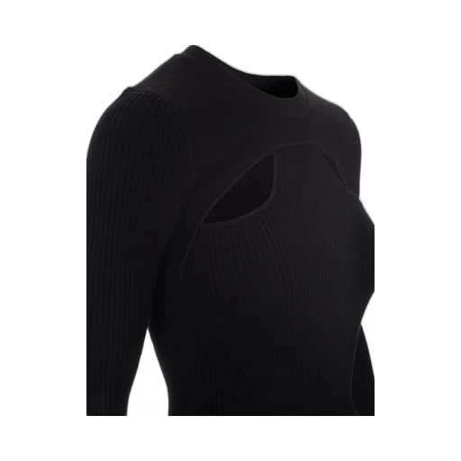 Ribbed Knit Cutout Top