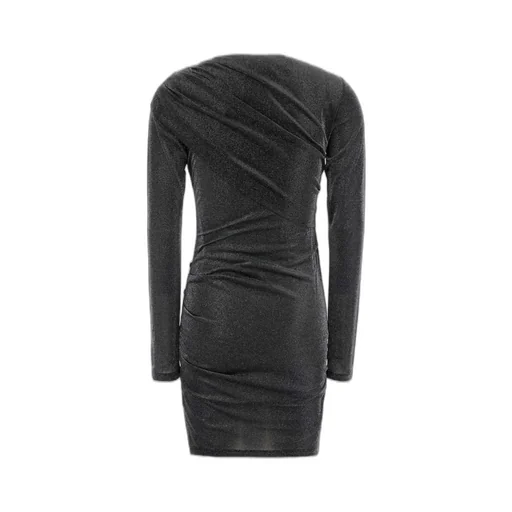 Ruched Metallic Mini Dress