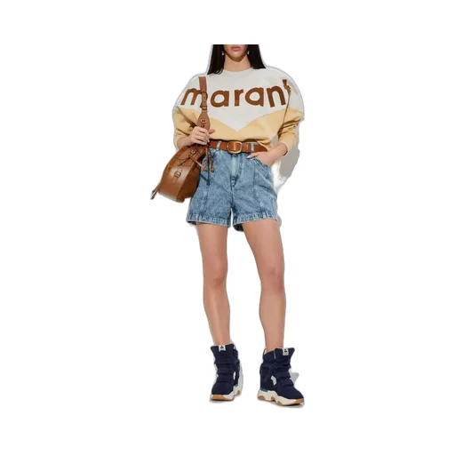 High-Waisted Denim Shorts