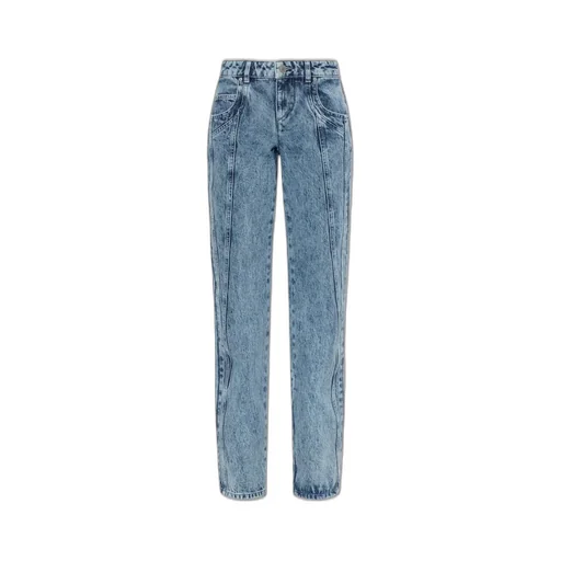 High-Rise Straight Leg Jeans