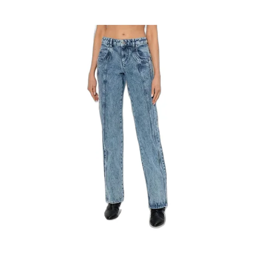 High-Rise Straight Leg Jeans