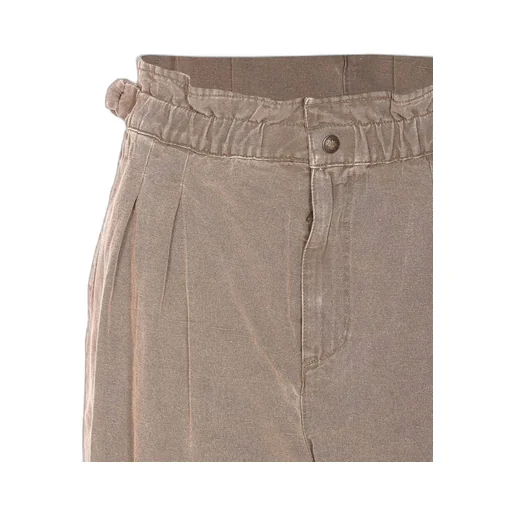 High-Waisted Paperbag Trousers