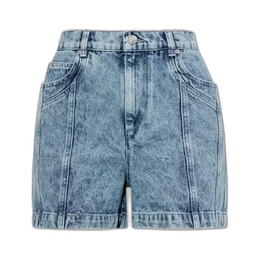 High-Waisted Denim Shorts