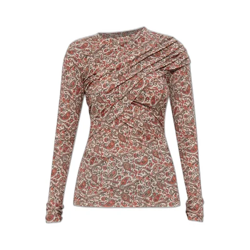 Long-Sleeved Ruched Top